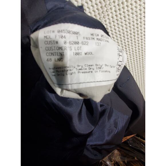 Hickey Freeman Barneys New York Blazer Jacket‎ Mens 48 Blue Check Wool Formal - Picture 6 of 10